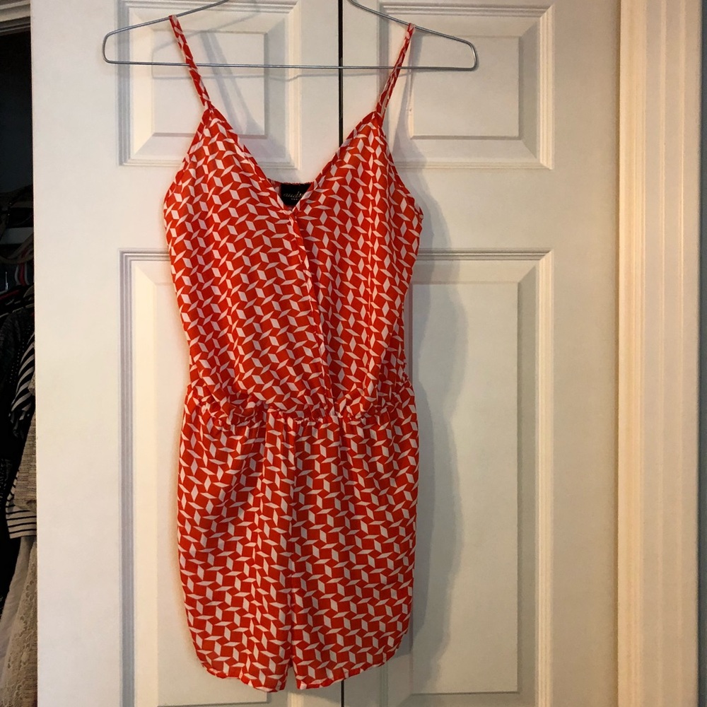 Fun Orange Romper